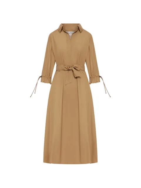 Max Mara vestido midi con moño en los puños
