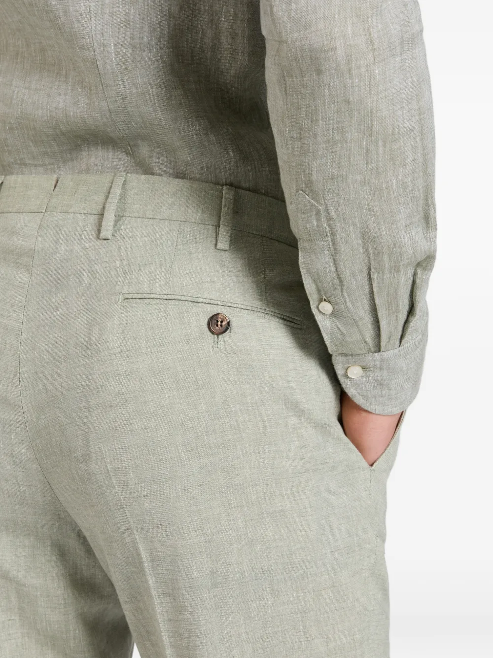 slowear Broek met knopen Groen