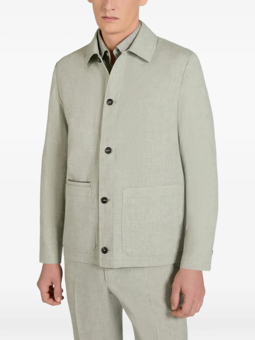 Slowear Pocket Shirt Jacket - Green 