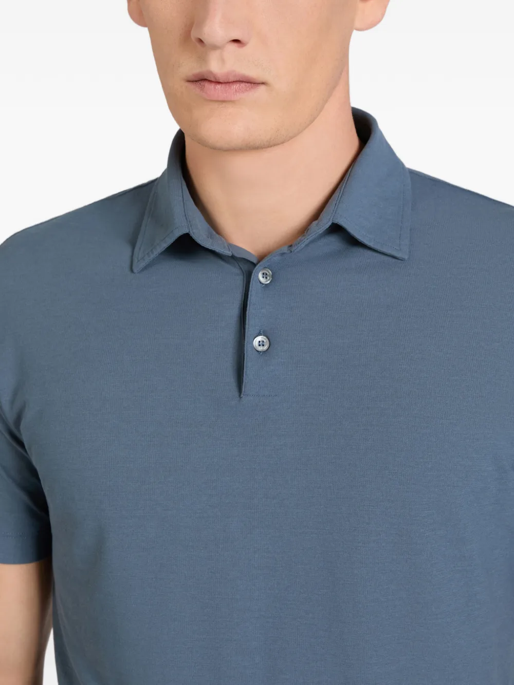 slowear Poloshirt met knopen Blauw