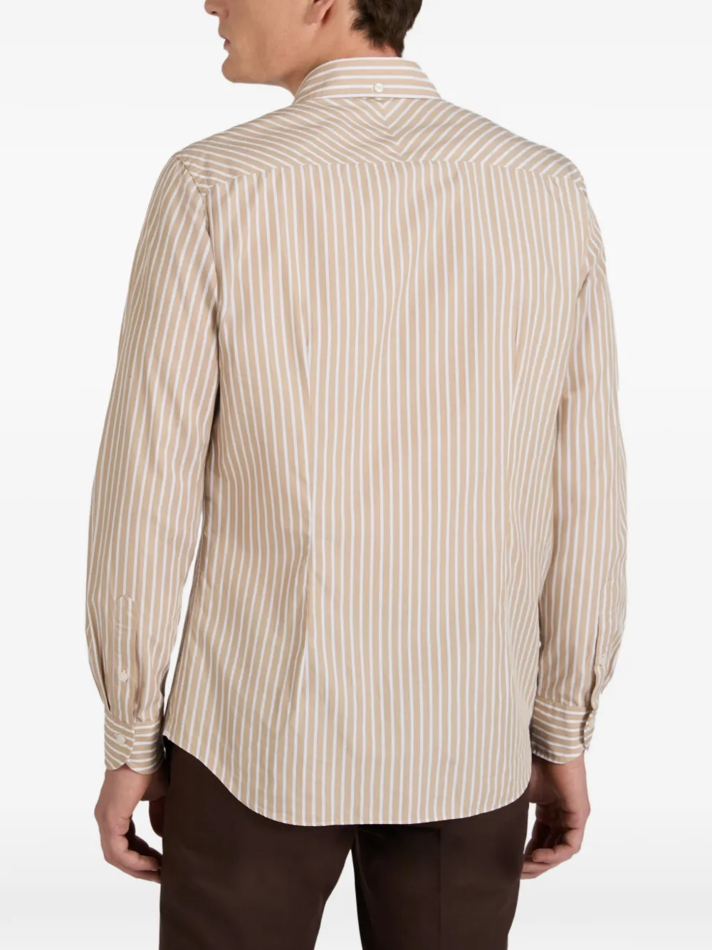 slowear Gestreept overhemd Beige