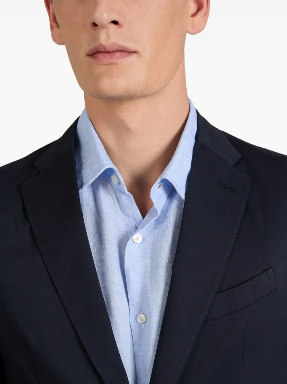slowear Blazer met enkele rij knopen Blauw