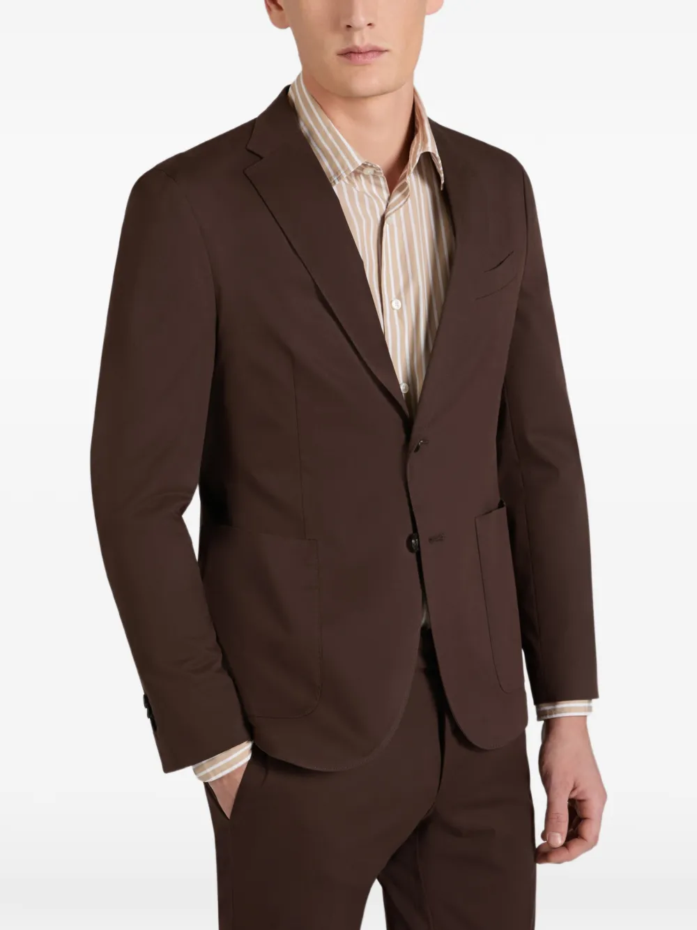  Slowear Single-breasted Blazer - Brown 