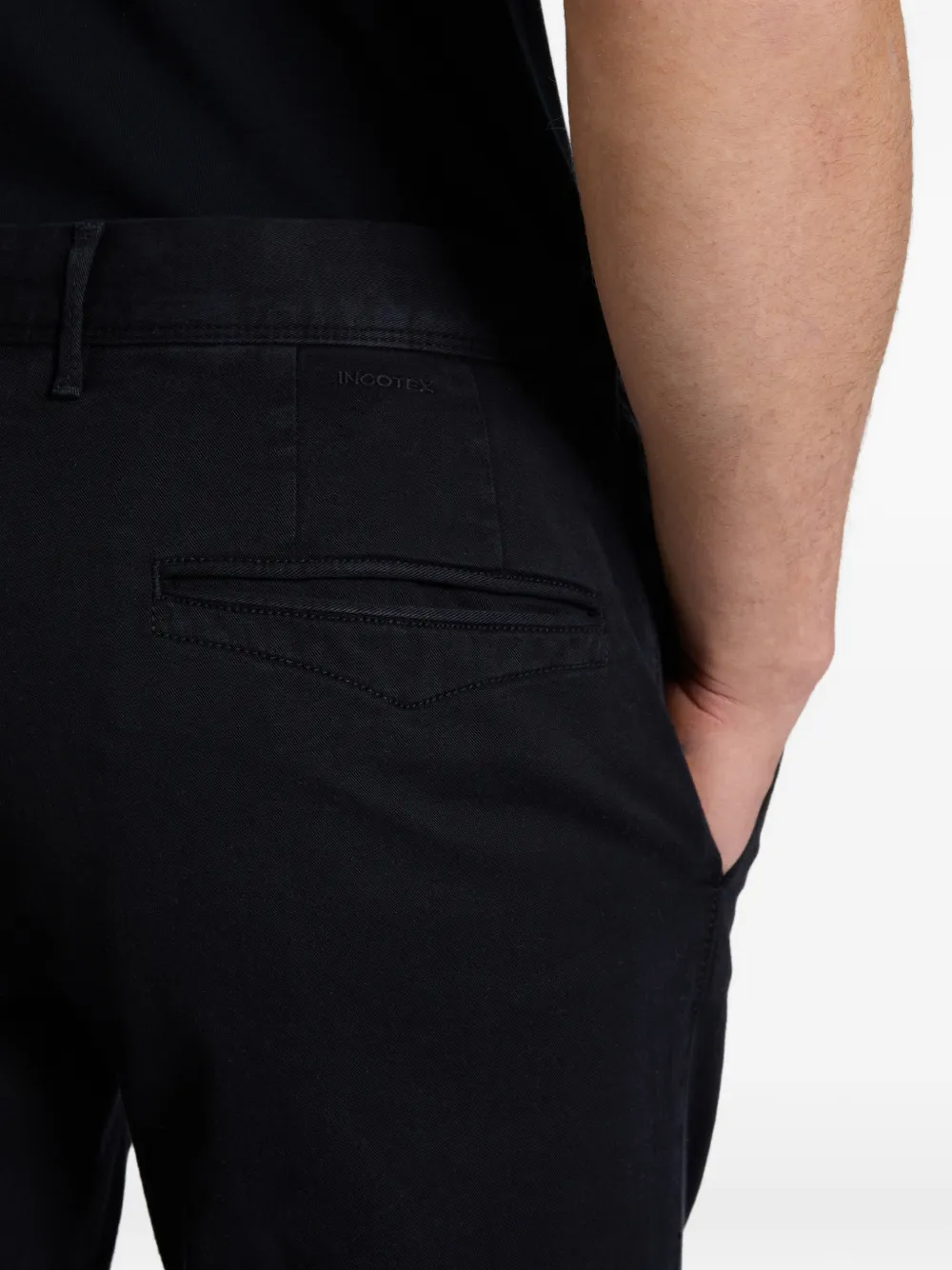 slowear Broek met riemlussen Blauw