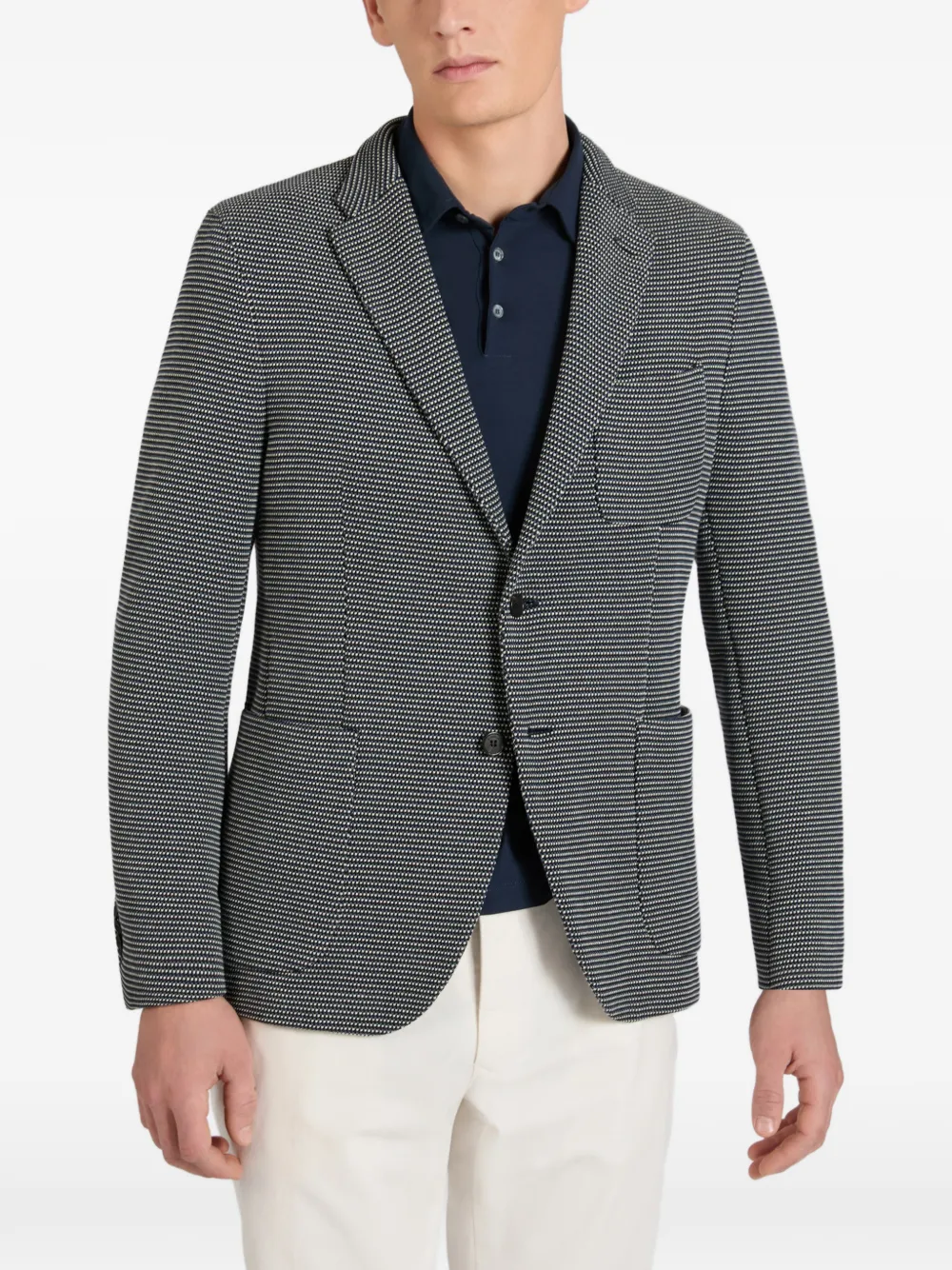 Micro-Patterned Blazer