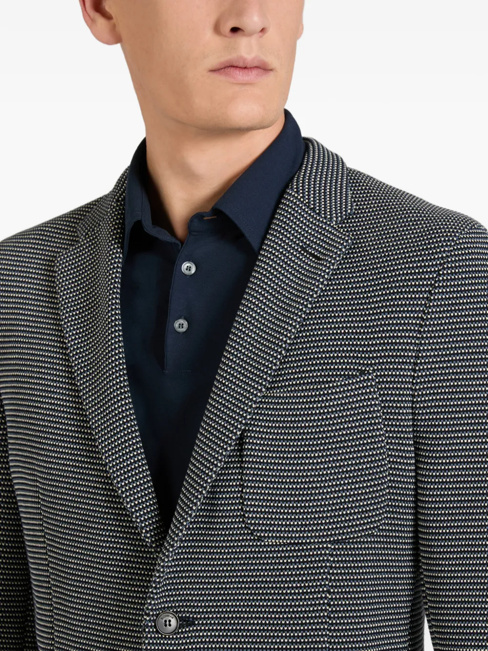 Micro-Patterned Blazer
