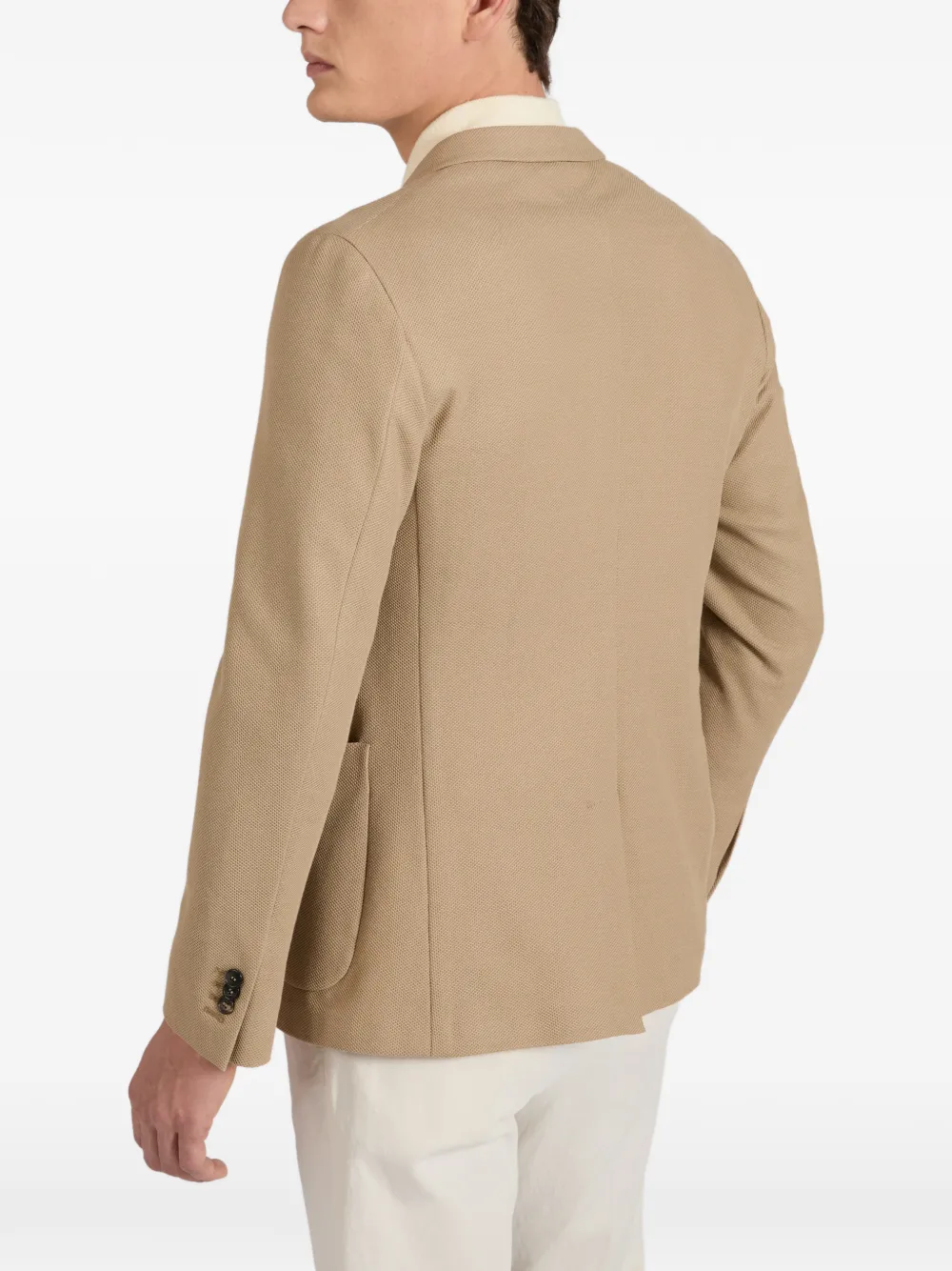 slowear Blazer met enkele rij knopen Beige