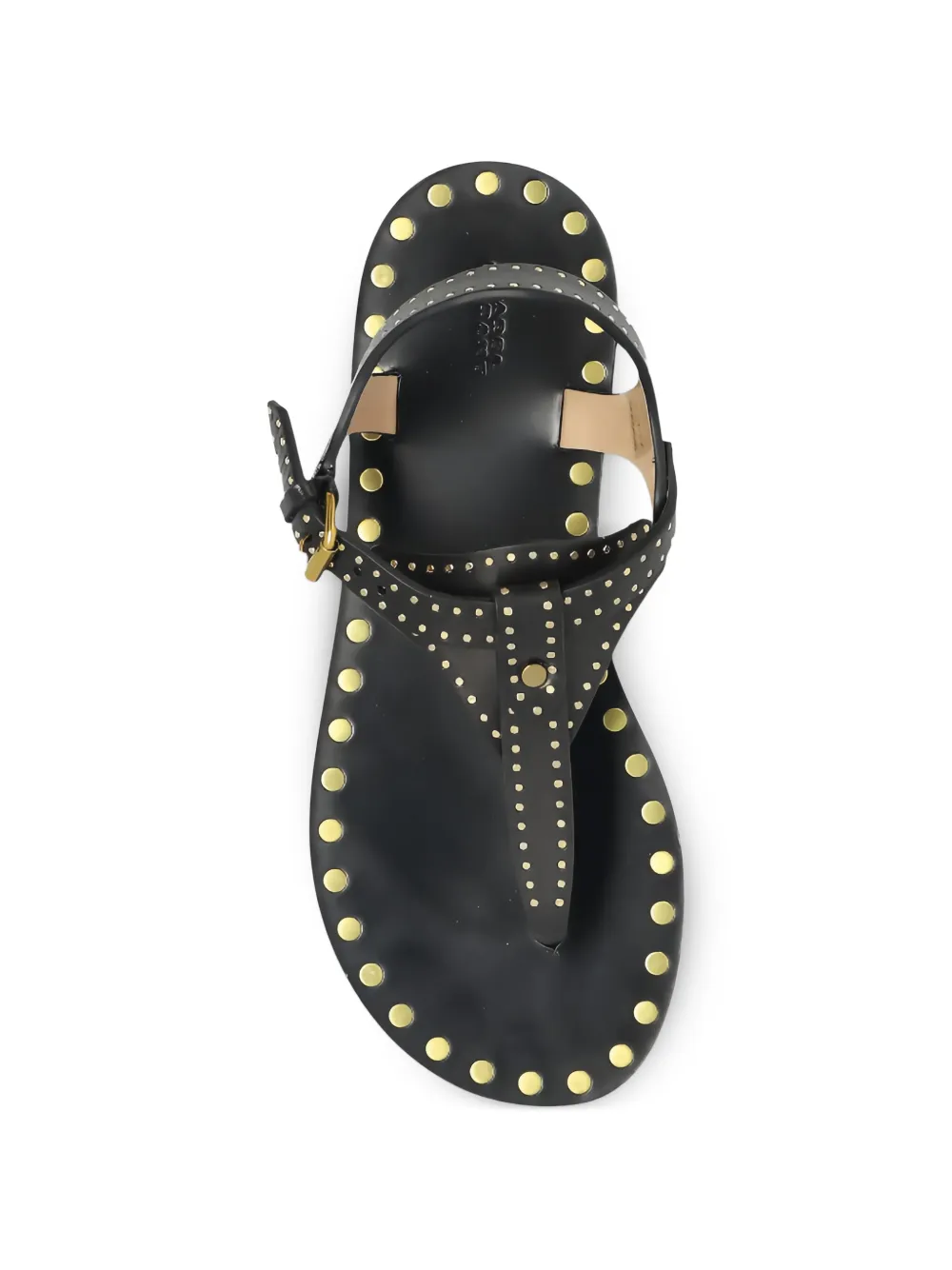  Isabel Marant Joonya Studded Buckle Sandals - Black 