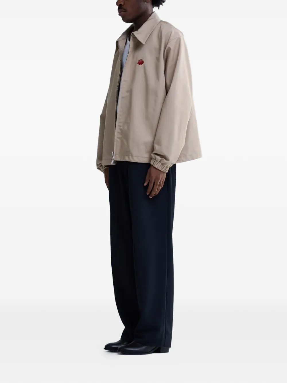  New Amsterdam Logo-embroidered Zip Jacket - Neutrals 