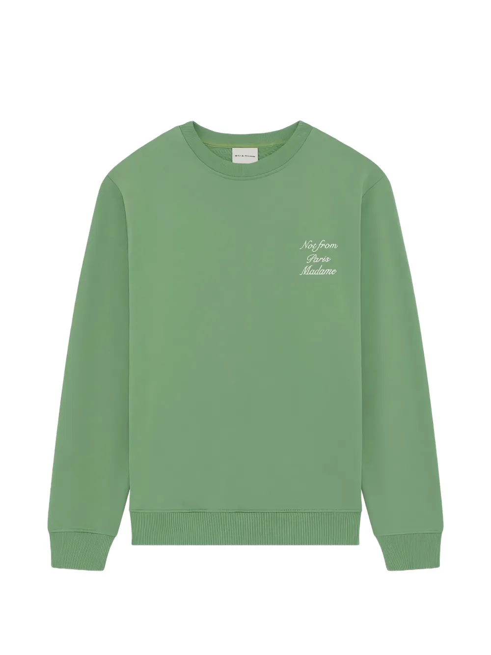 Drôle De Monsieur slogan-embroidered sweatshirt - Verde