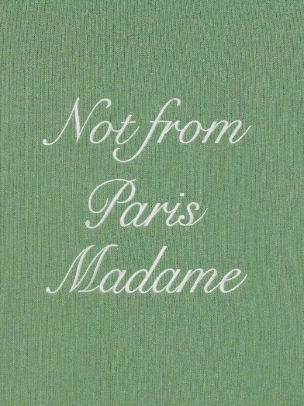 Slogan-Embroidered Sweatshirt