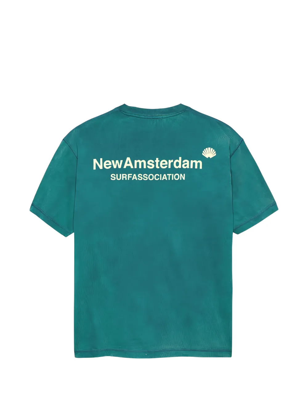NEW AMSTERDAM Surf Association T-shirt met logo Groen