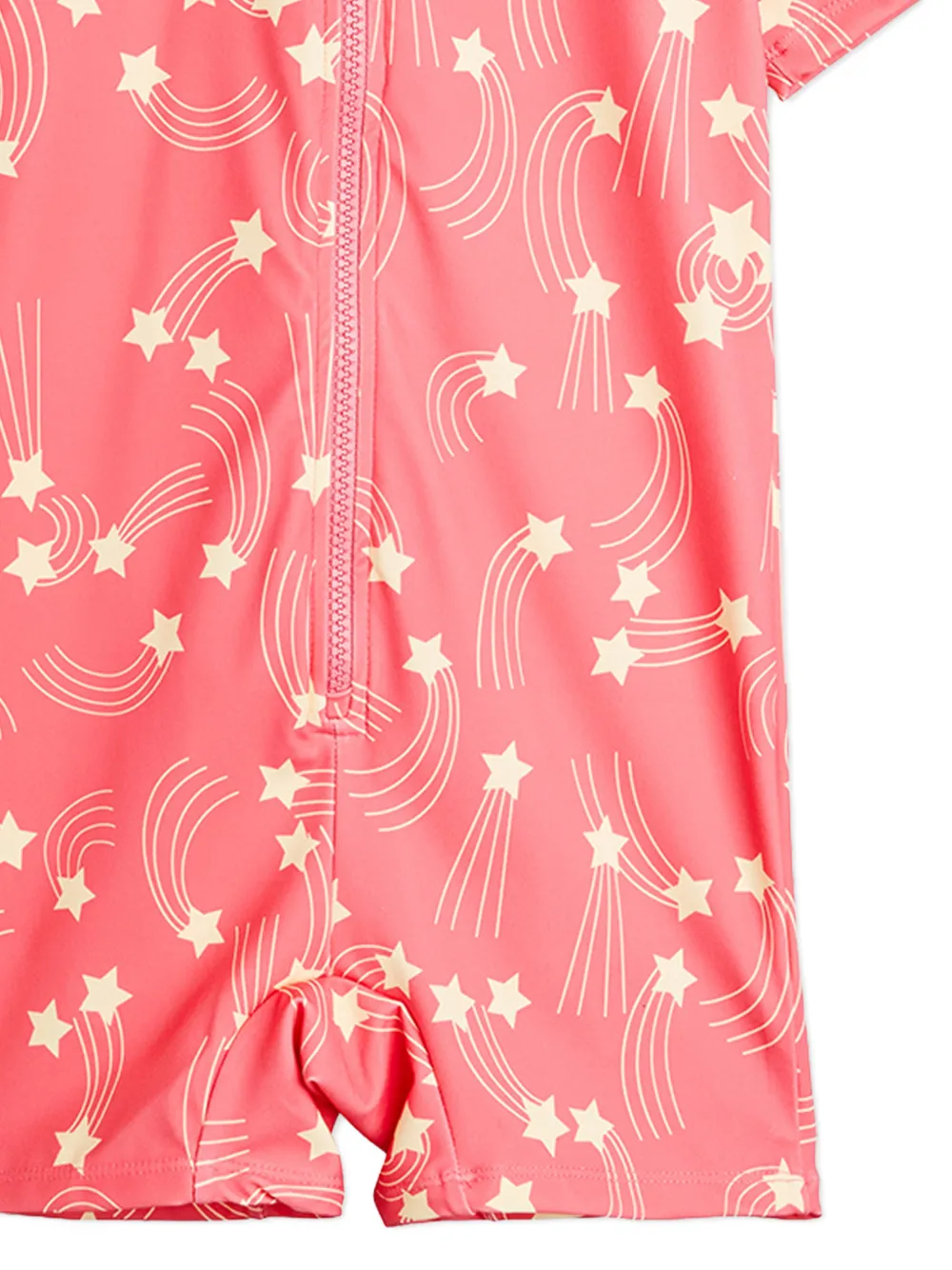 Mini Rodini Zonbescherming met korte mouwen en print Roze