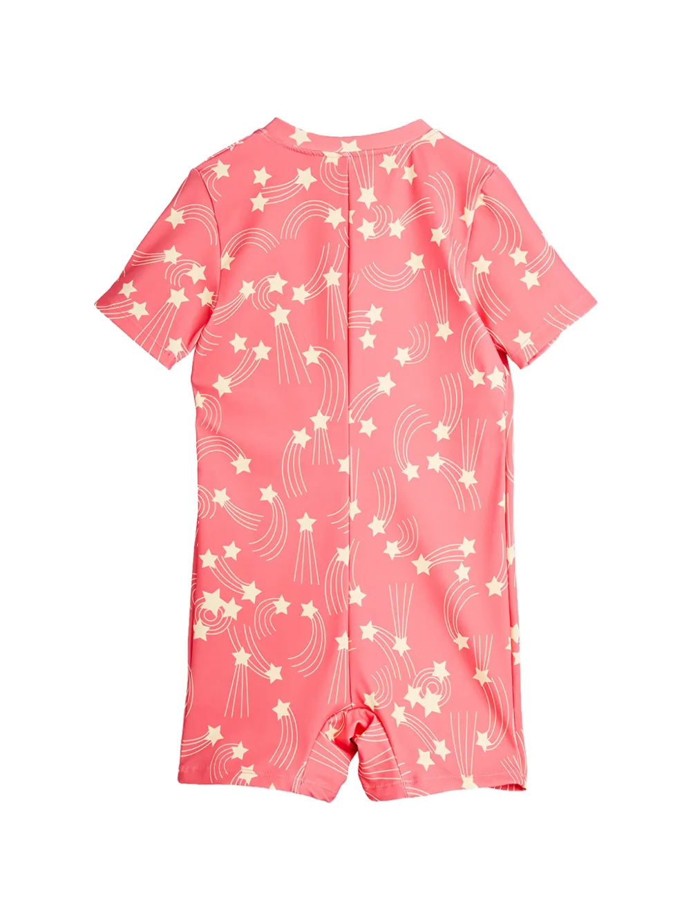 Mini Rodini Zonbescherming met korte mouwen en print Roze