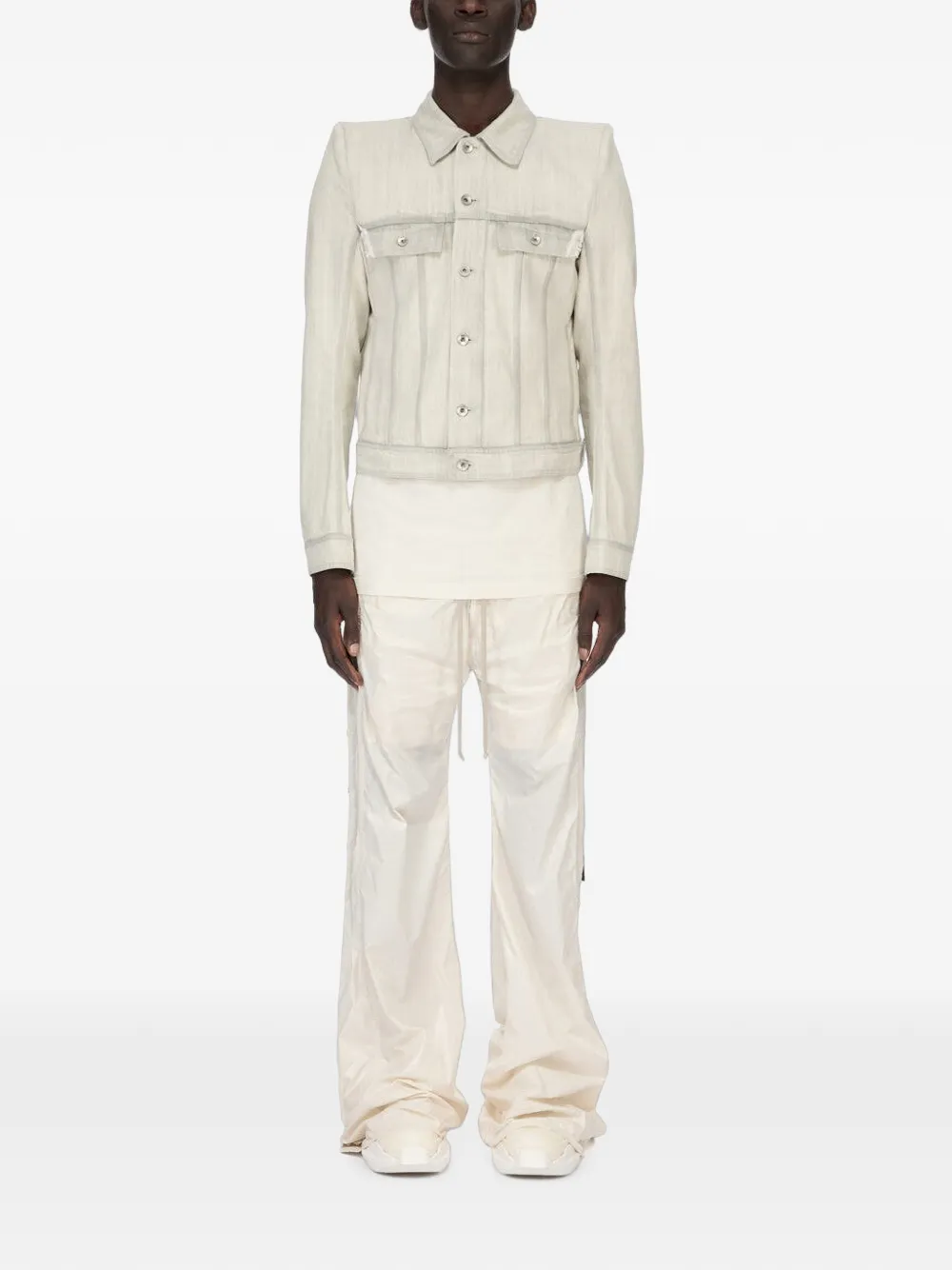 Rick Owens DRKSHDW T-shirt met ronde hals Beige