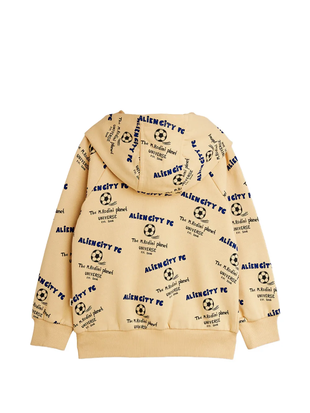Mini Rodini Hoodie met rits Beige