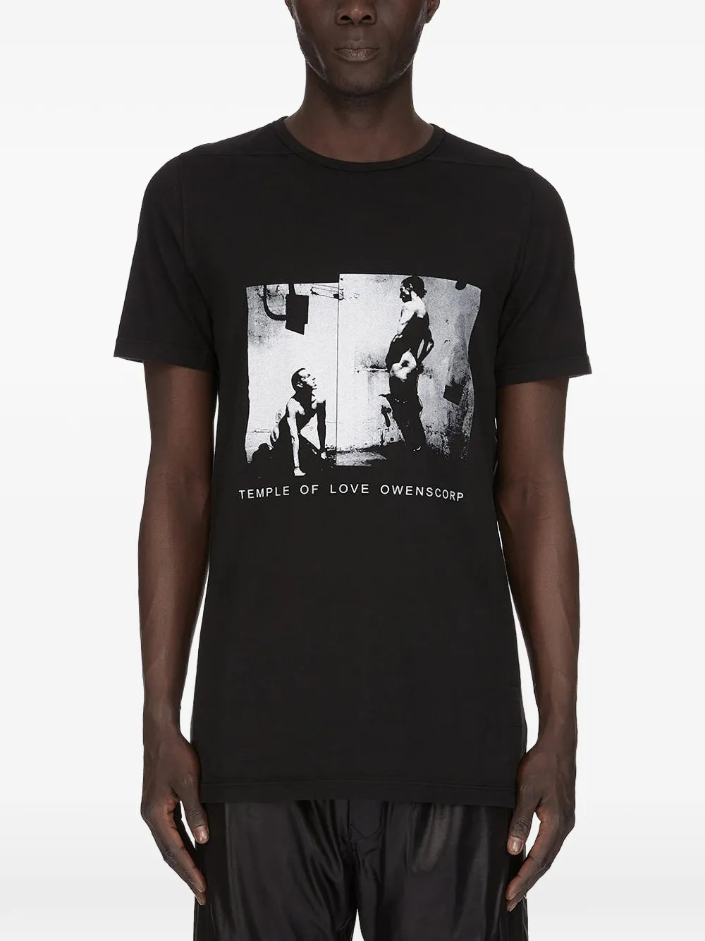 Rick Owens DRKSHDW T-shirt met print en ronde hals Zwart