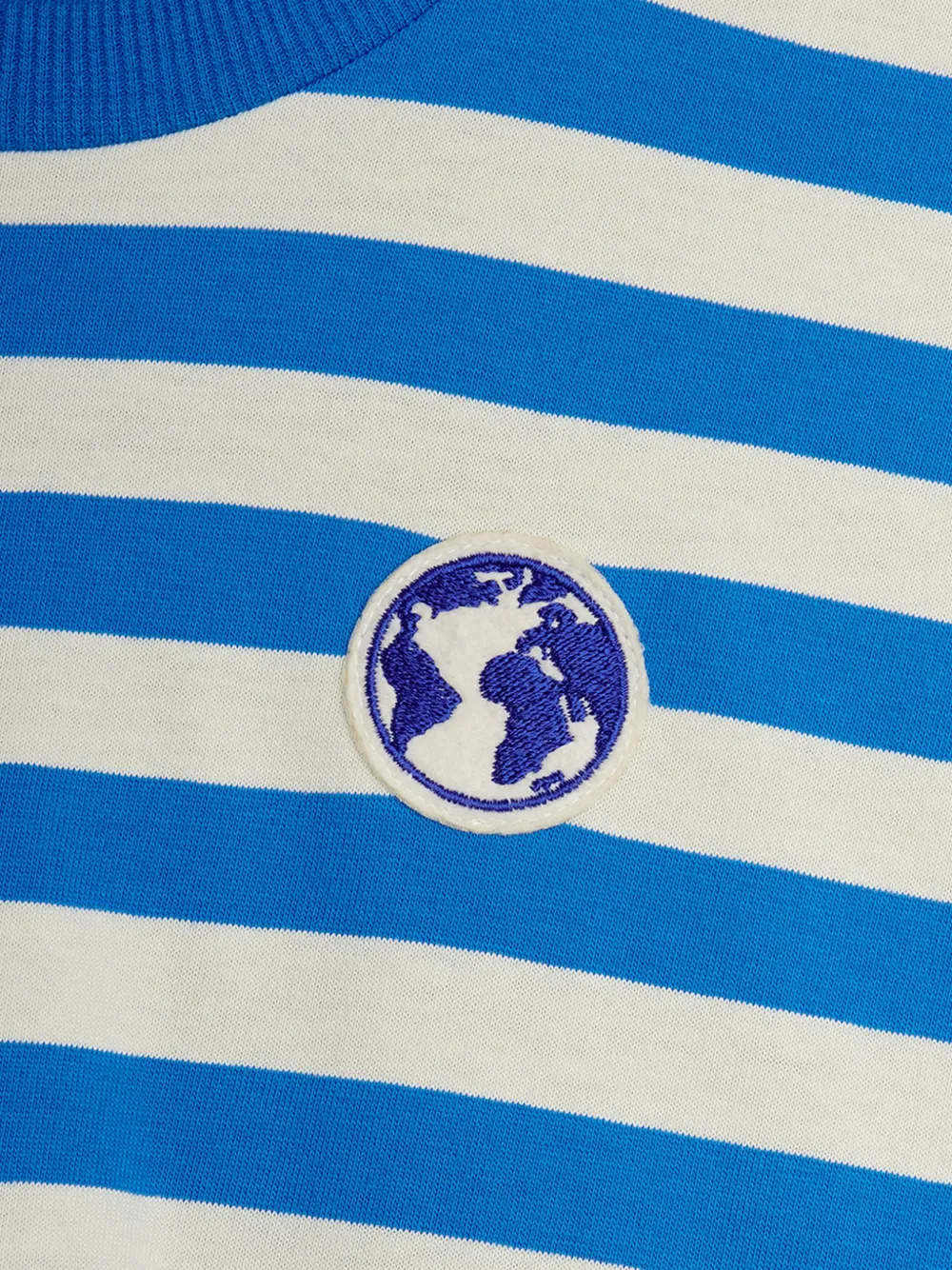  Mini Rodini Earth Striped Patch Dress - Blue 