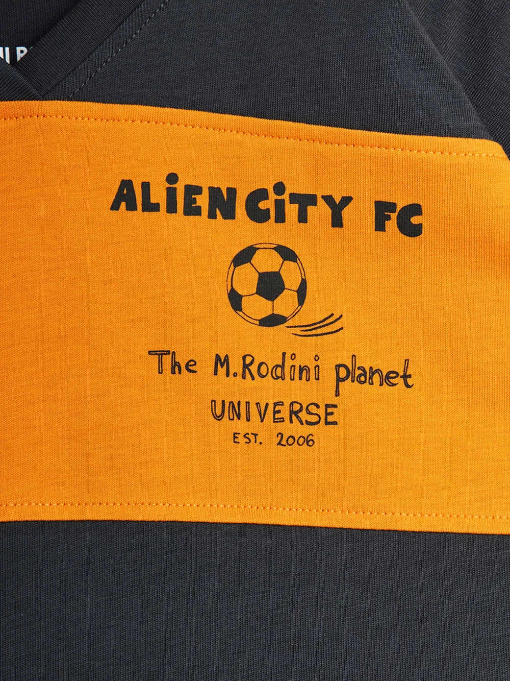 Mini Rodini Alien City FC T-shirt Grijs