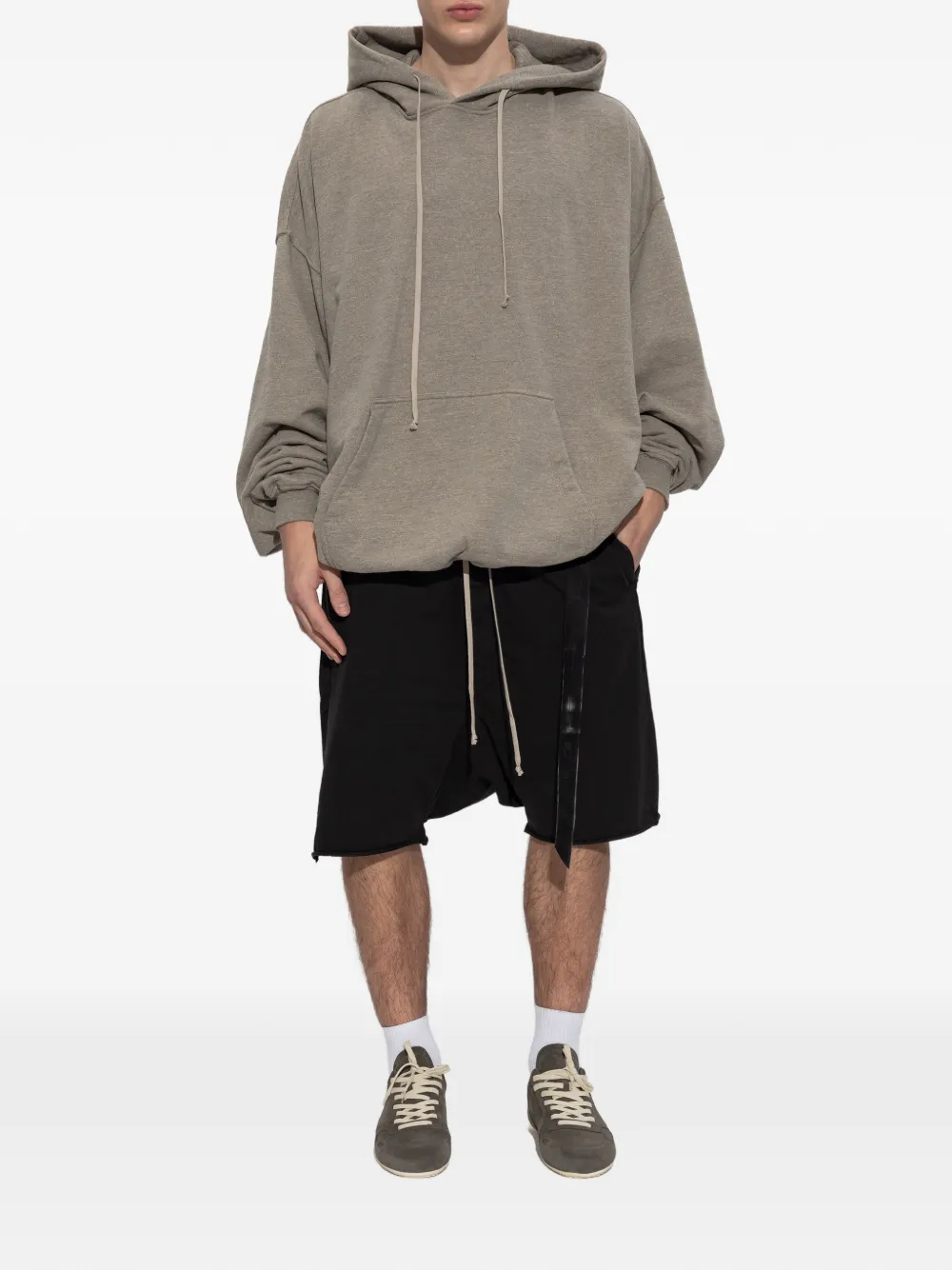 Rick Owens DRKSHDW Hun hoodie met trekkoord Grijs