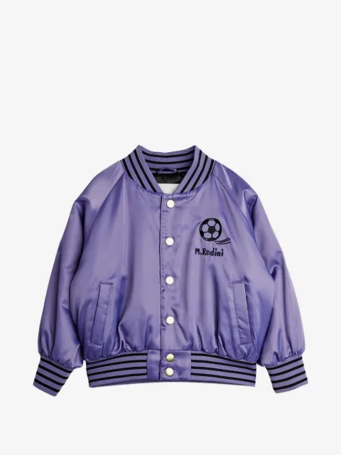 Mini Rodini Jaqueta bomber com patch de futebol