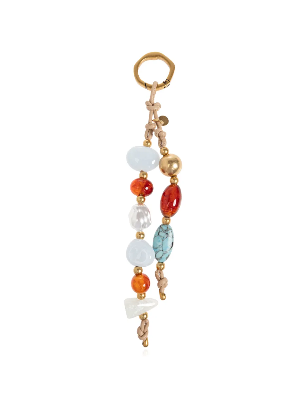 Cult Gaia Mercier bead-embellishment bag charm - Oro