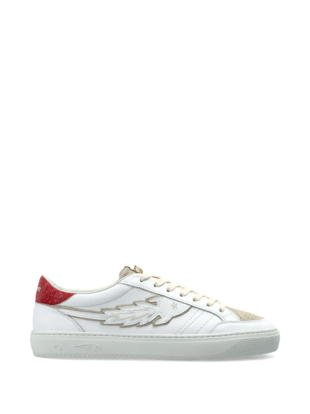 Enterprise Japan ENTJPN Jupiter Rocket wing-detail sneakers - Bianco