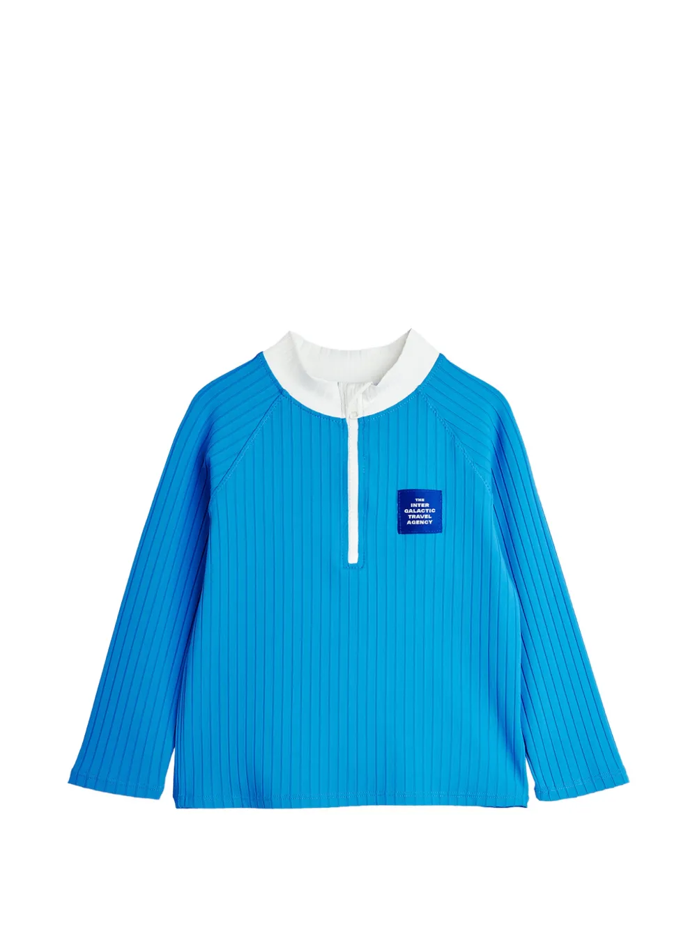 Mini Rodini ribbed long-sleeve sun protection - Blu