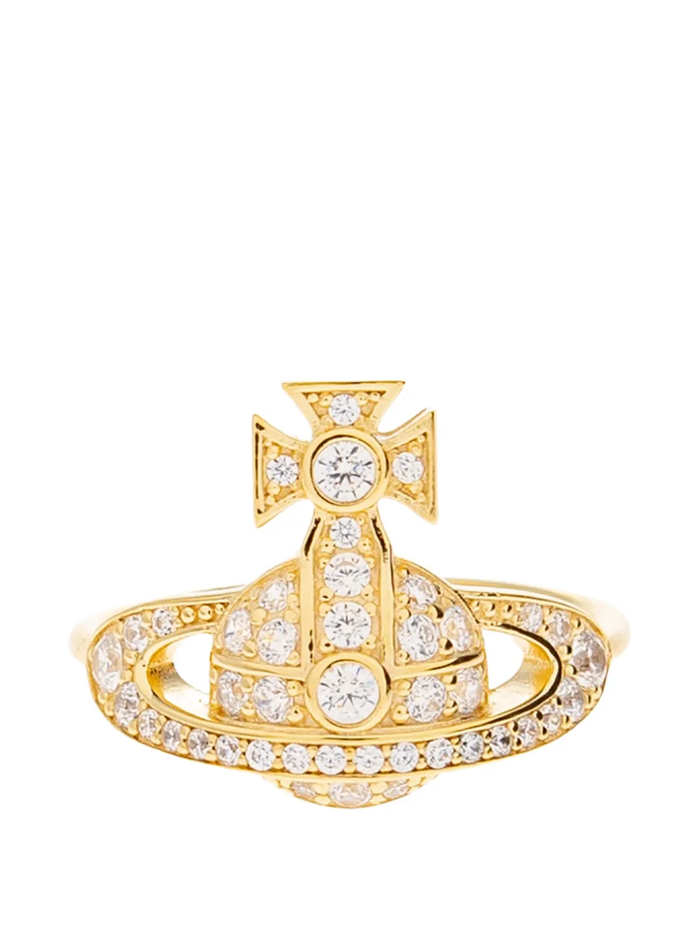 Vivienne Westwood Little Orb jewelled ring - Oro