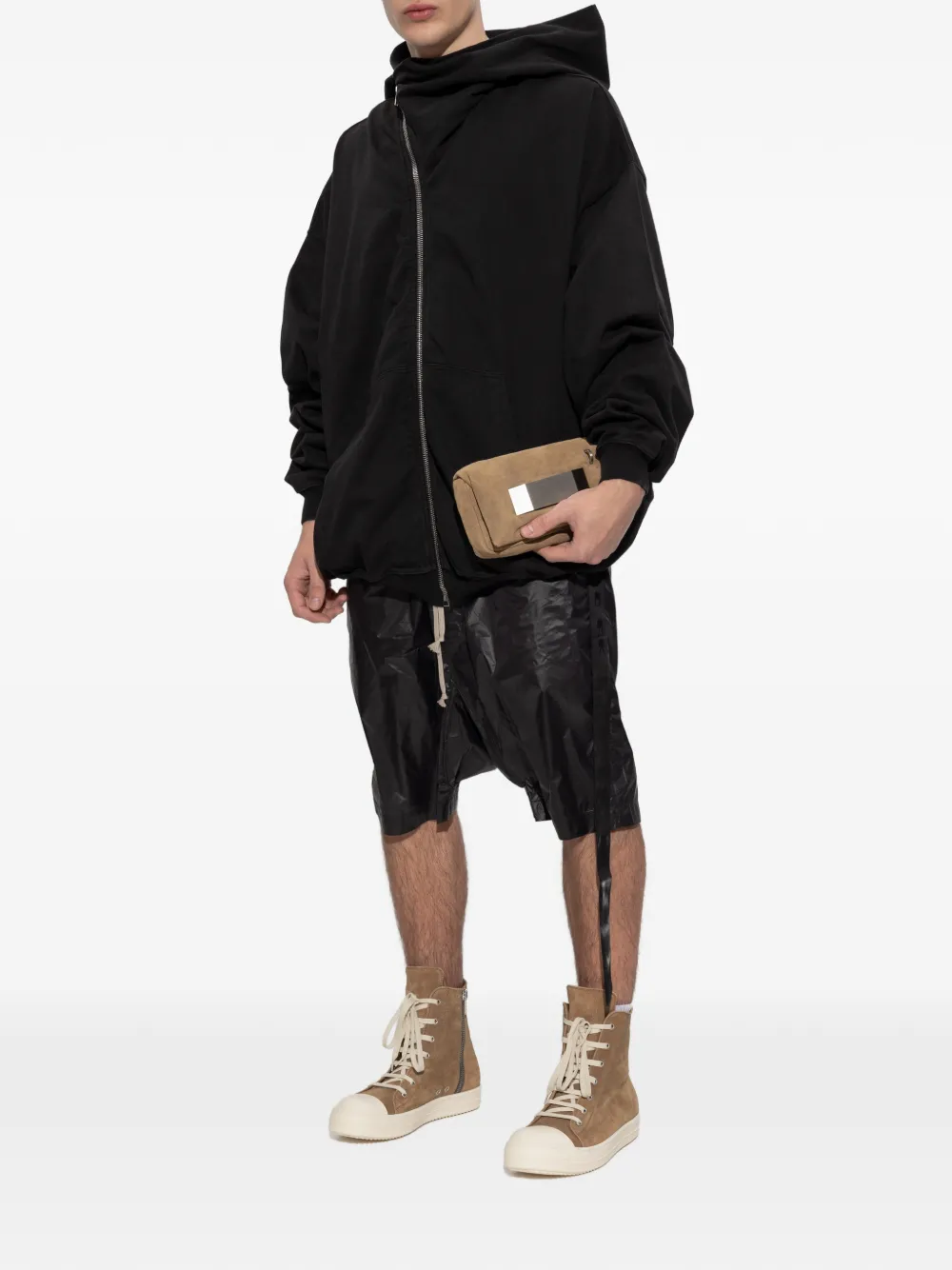 Rick Owens DRKSHDW Mountain Hun ジップアップパーカー | ブラック