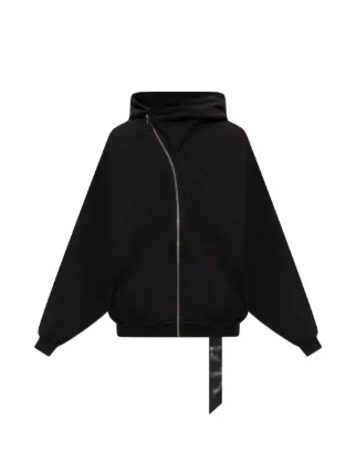 Rick Owens DRKSHDW Mountain Hun zip-up Hoodie | Black | FARFETCH AU