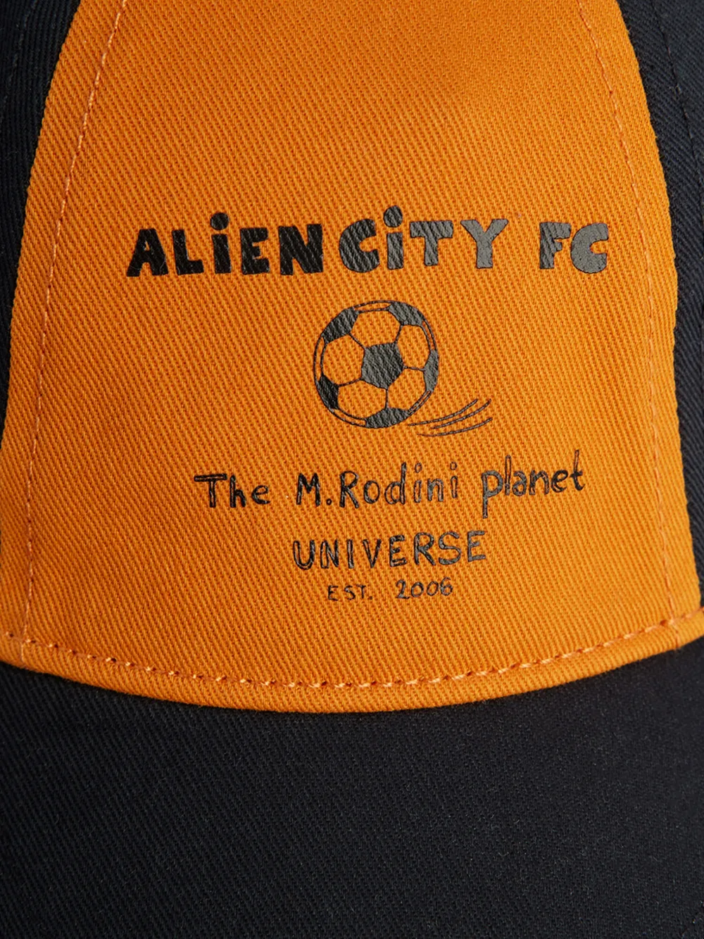 Mini Rodini Alien City FC honkbalpet Zwart