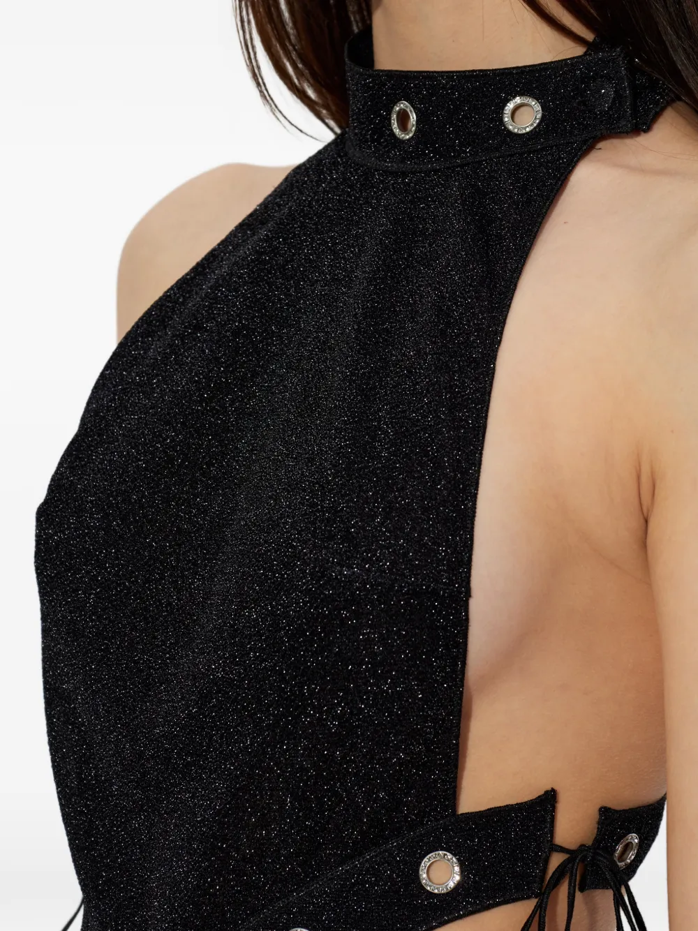 Oséree Maxi-jurk met halternek Zwart