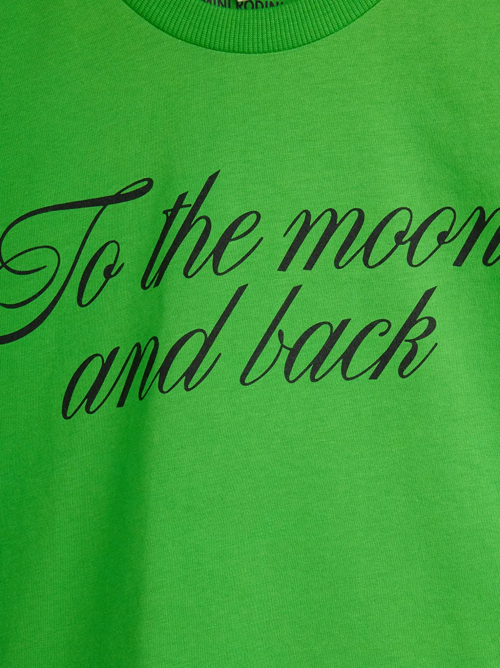 Mini Rodini T-shirt met tekst Groen