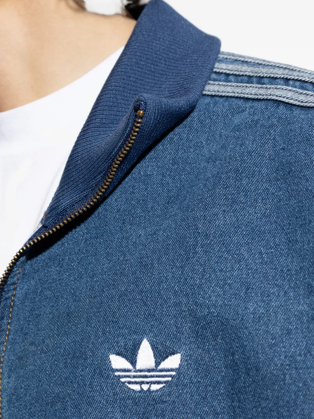 adidas Adicolor Denim Firebird sweater Blauw