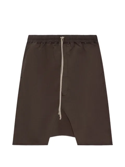 Rick Owens DRKSHDW short à cordon de serrage à ourlet brut