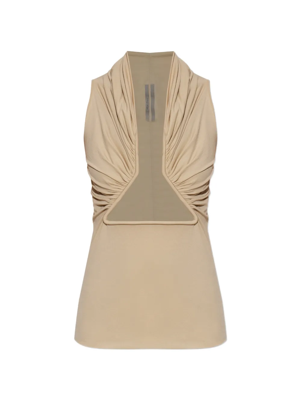 Rick Owens cut-out-detail top - Toni neutri