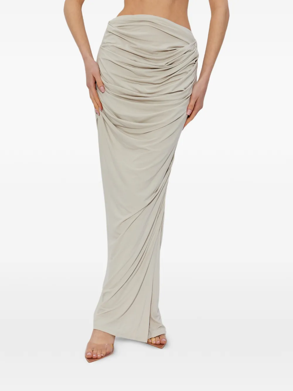  Entire Studios Draped Maxi Skirt - Neutrals 