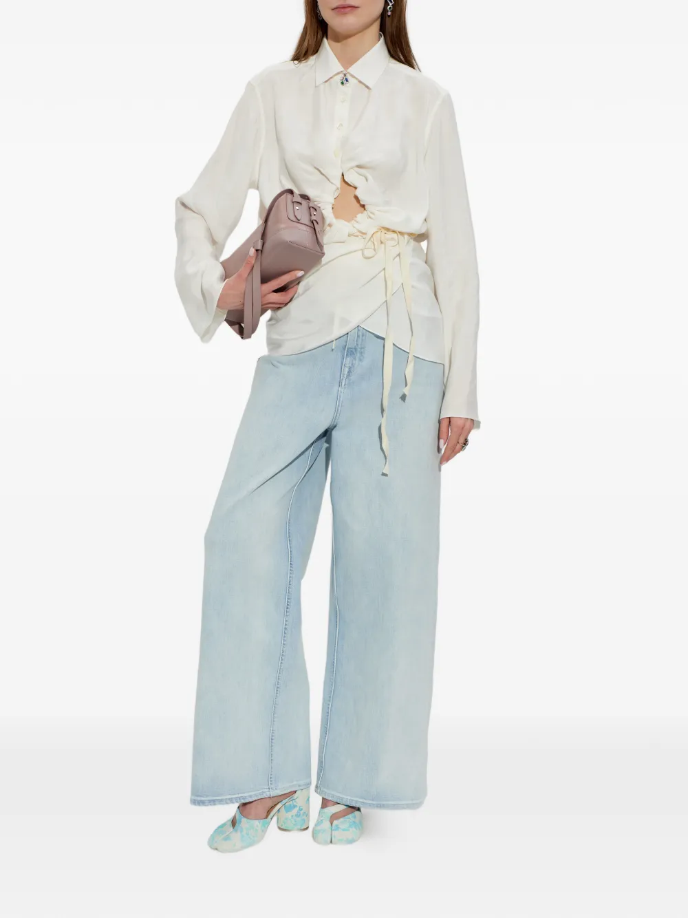 tie-waist shirt