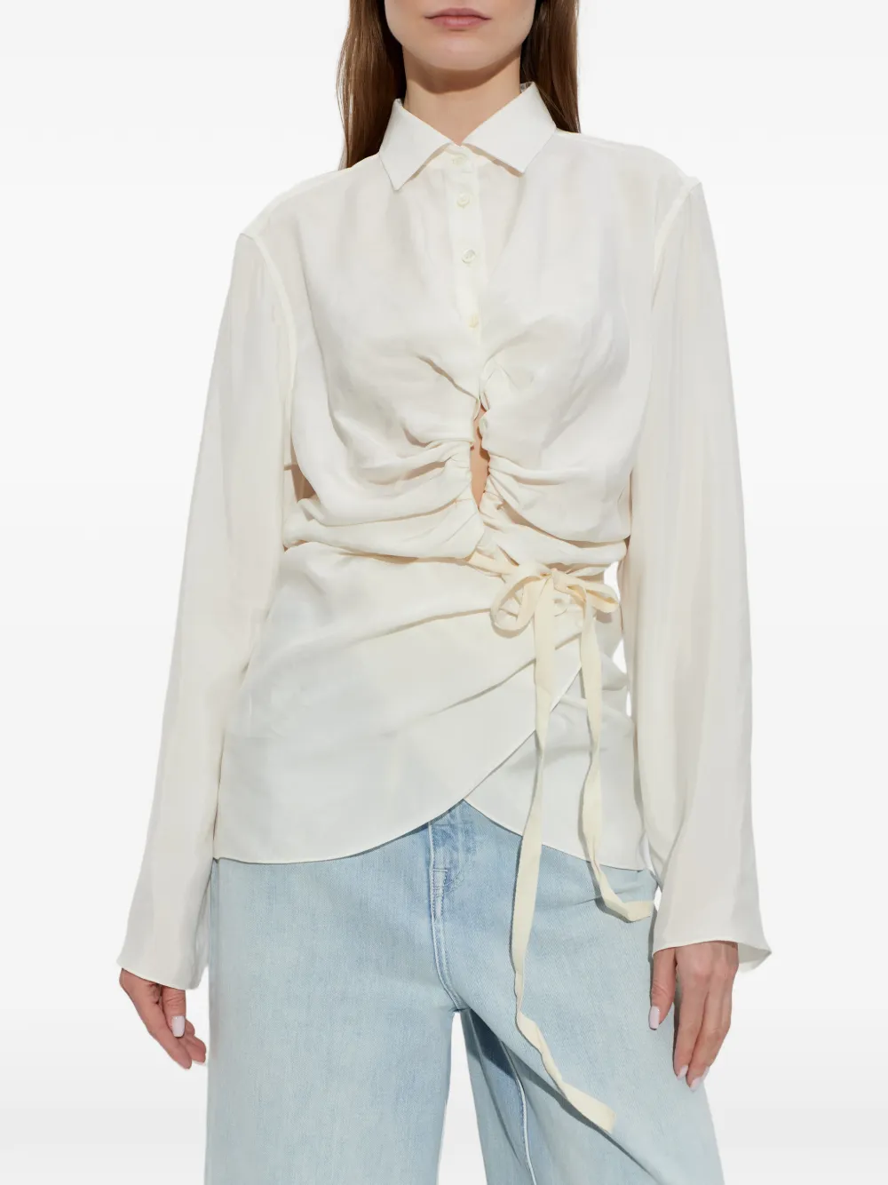 tie-waist shirt