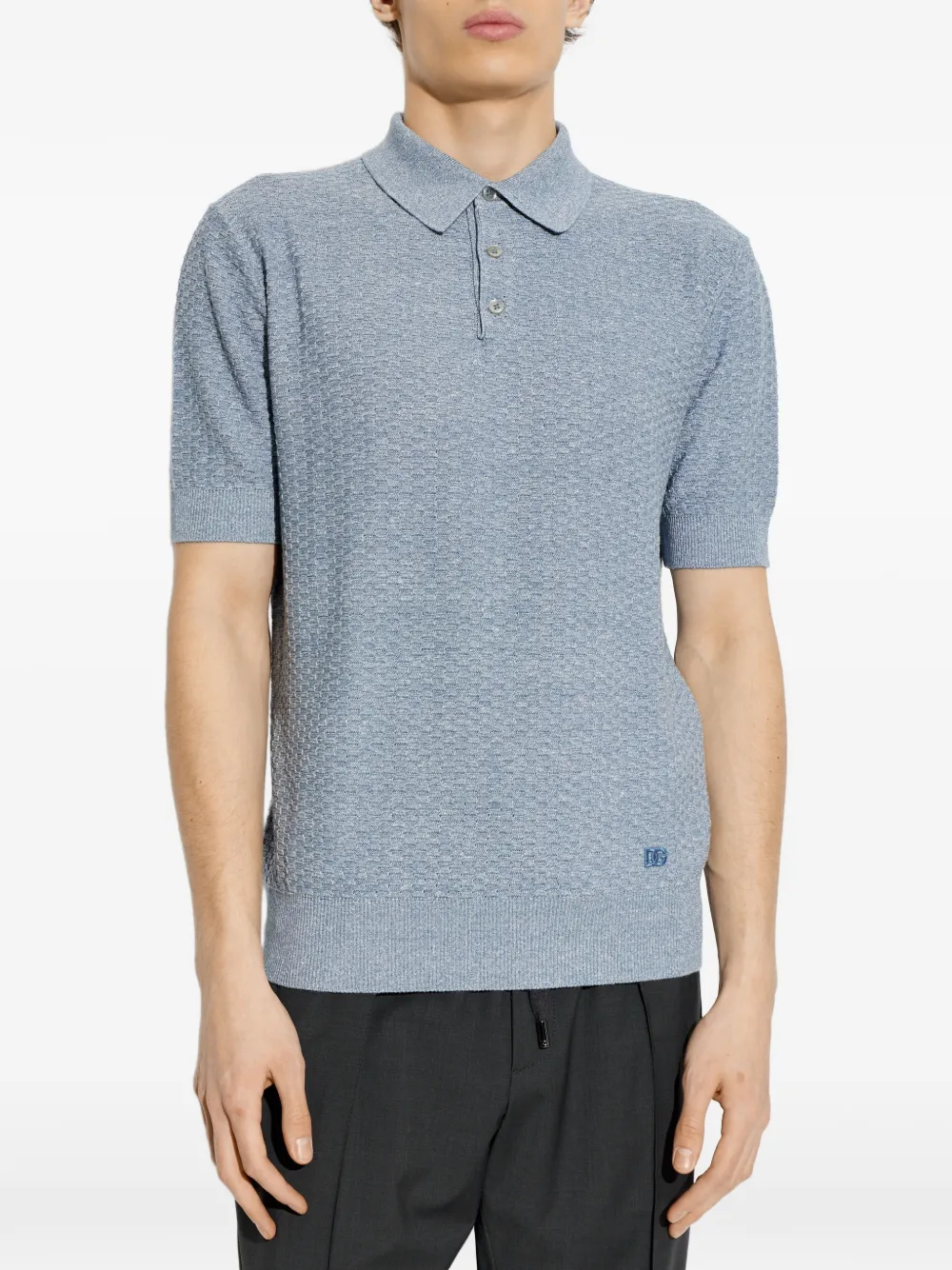 Dolce & Gabbana Poloshirt met korte mouwen Blauw