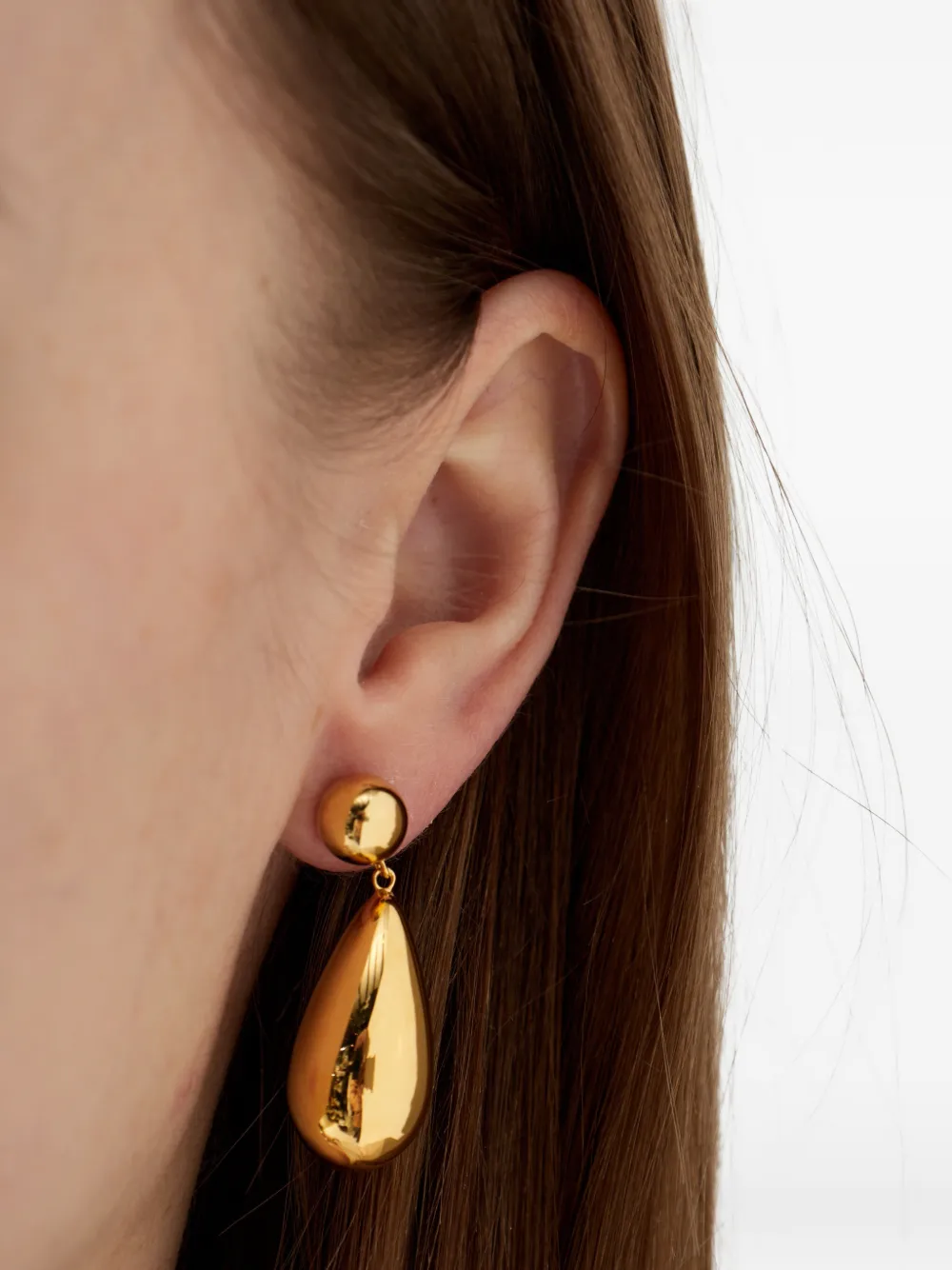 LIE STUDIO The Lola teardrop earrings - Oro