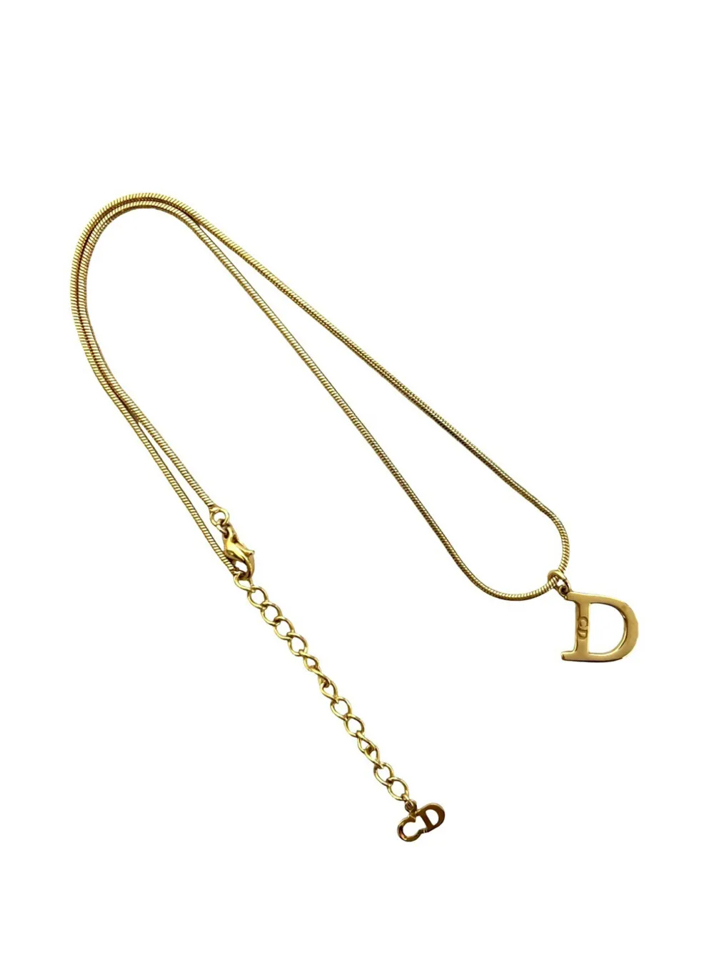 2000-2010 Gold Plated Cd Logo Pendant Necklace Costume Necklace