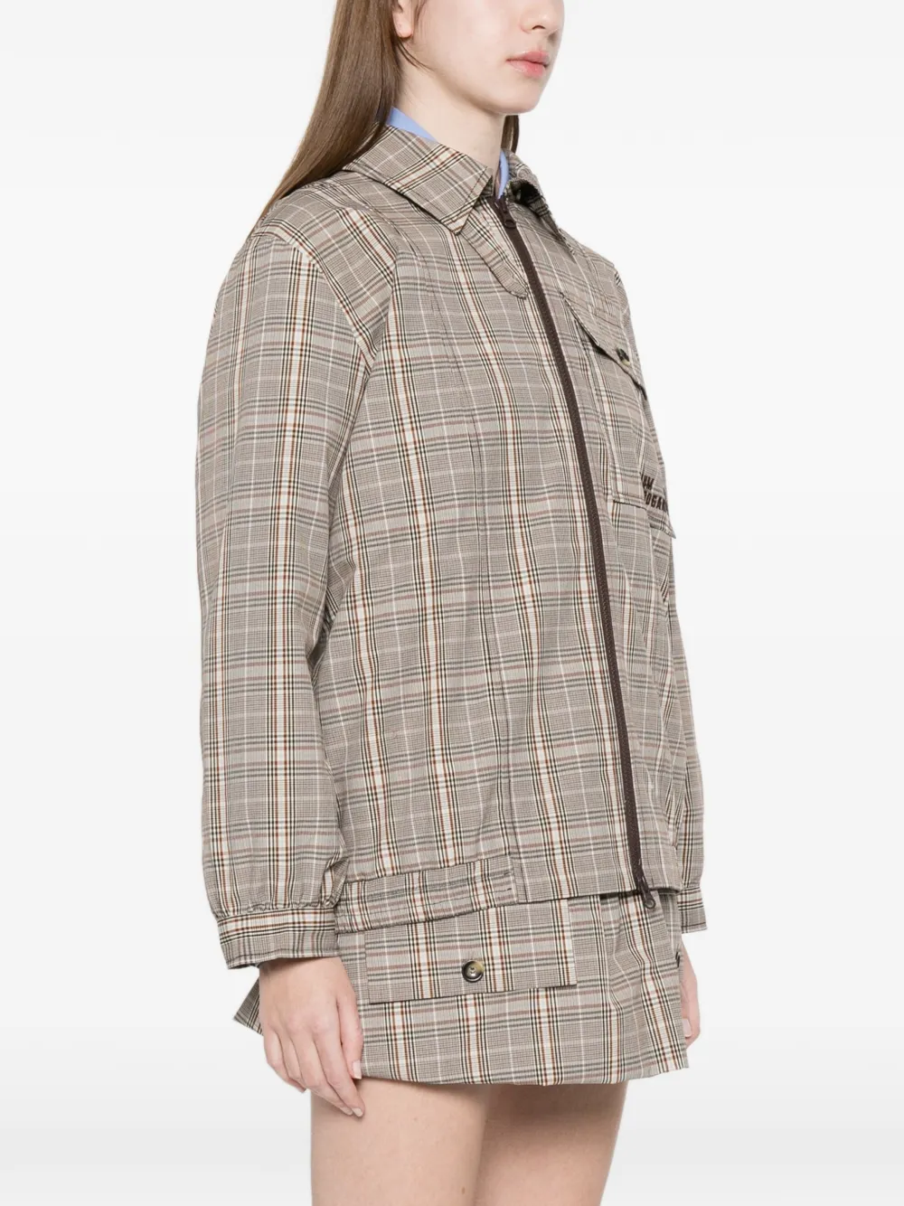  Baum Und Pferdgarten Beline Checked Jacket - Neutrals 