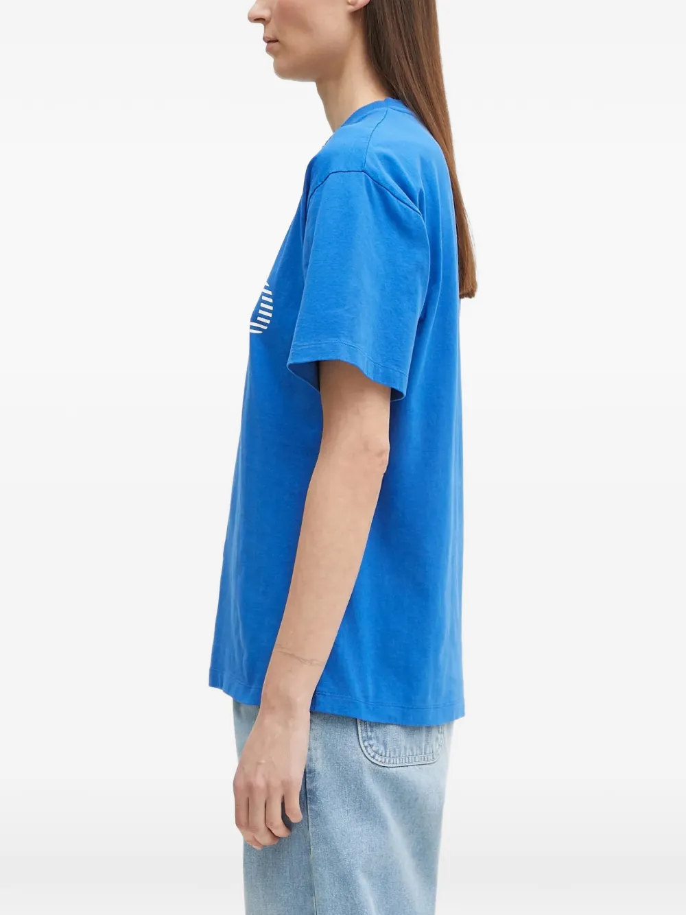 NO PROBLEMO I Heart T-shirt met print Blauw
