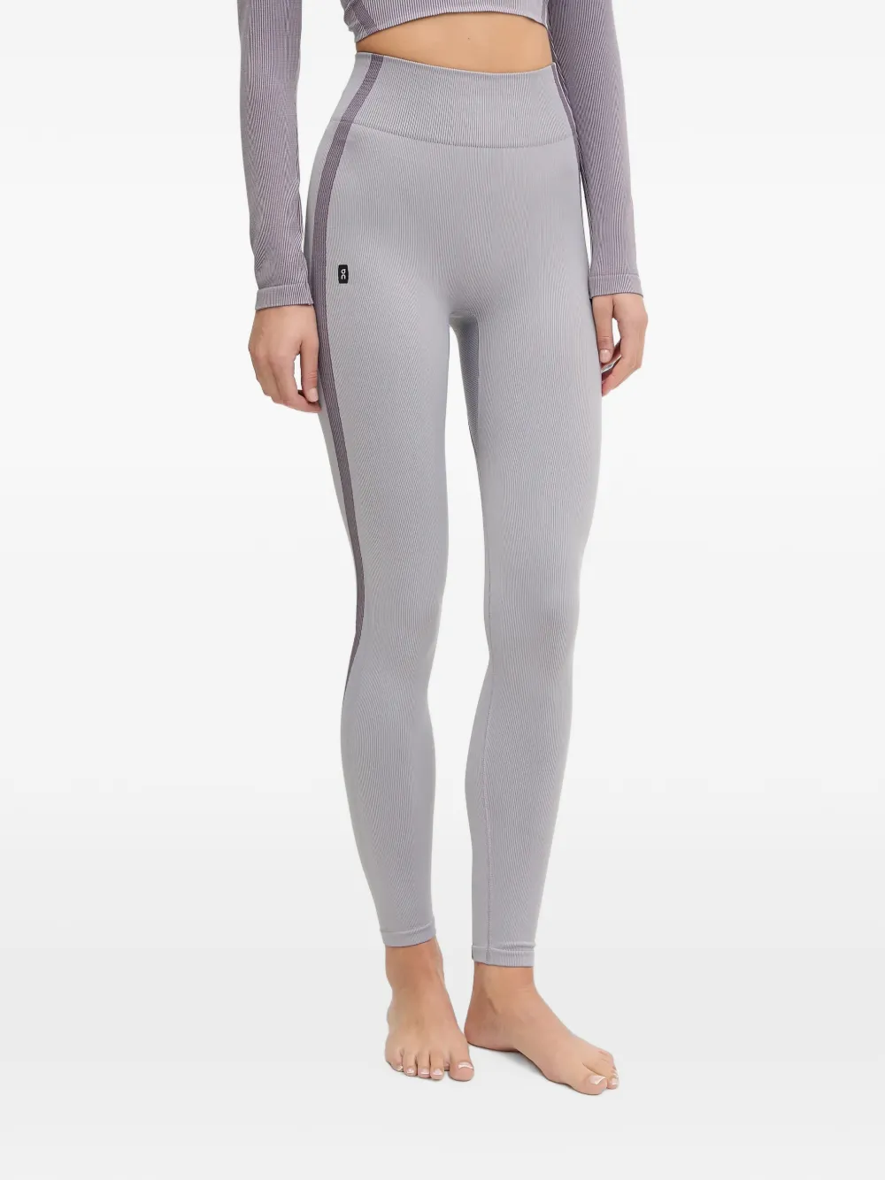On Studio ribbed-knit track pants - Grigio