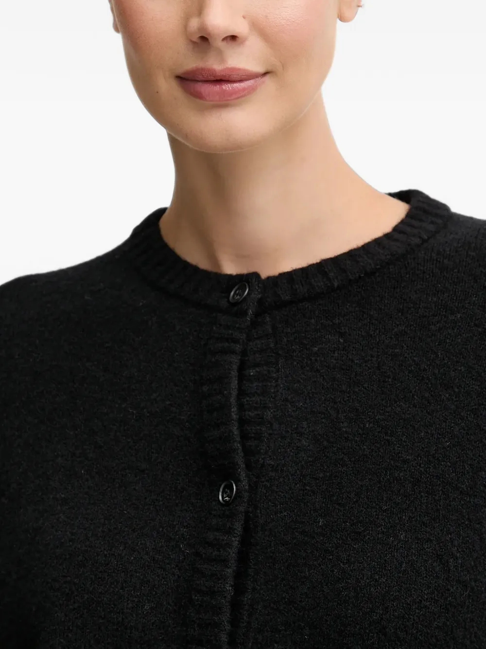 OUI Vest met knopen Zwart