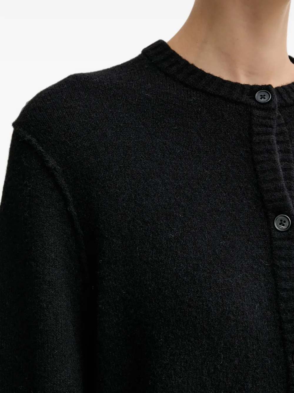 OUI Vest met knopen Zwart