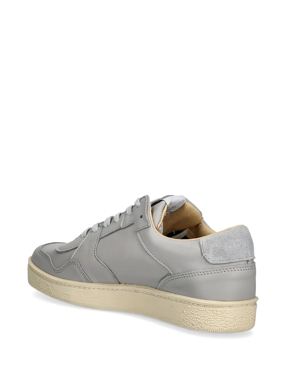Novesta Leren sneakers met vlakken Grijs