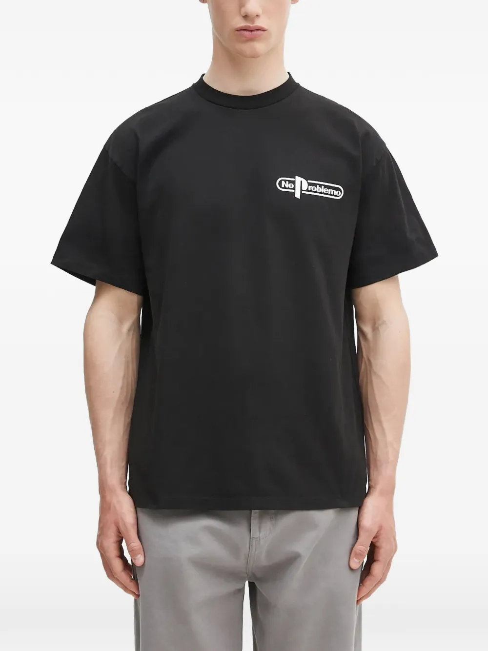 NO PROBLEMO graphic-print logo-print T-shirt
